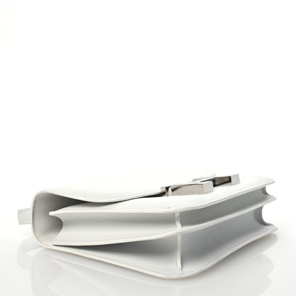 Hermes Evercolor Shiny Alligator Constance 18 New White Gris Ciment 3 of 11