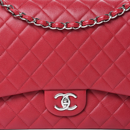 Chanel Caviar Quilted Maxi Double Flap Red 7 of 14