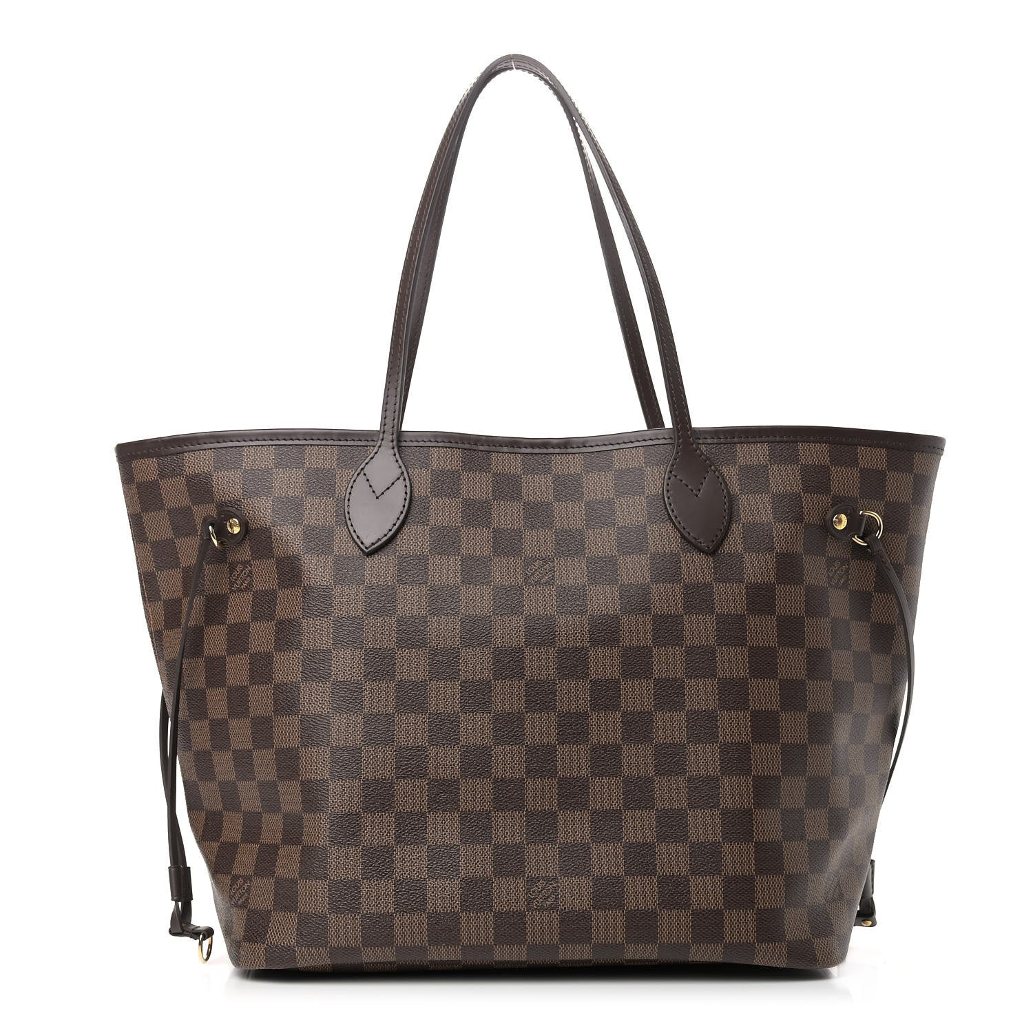 Louis Vuitton Damier Ebene Neo Neverfull MM Rose Ballerine 1 of 9