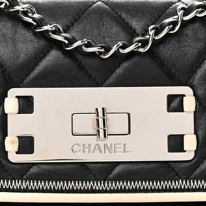 Chanel Lambskin East West Mademoiselle Flap Black 7 of 13