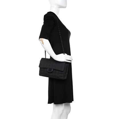 Chanel Nylon Medium Travel Flap Black 2 of 12