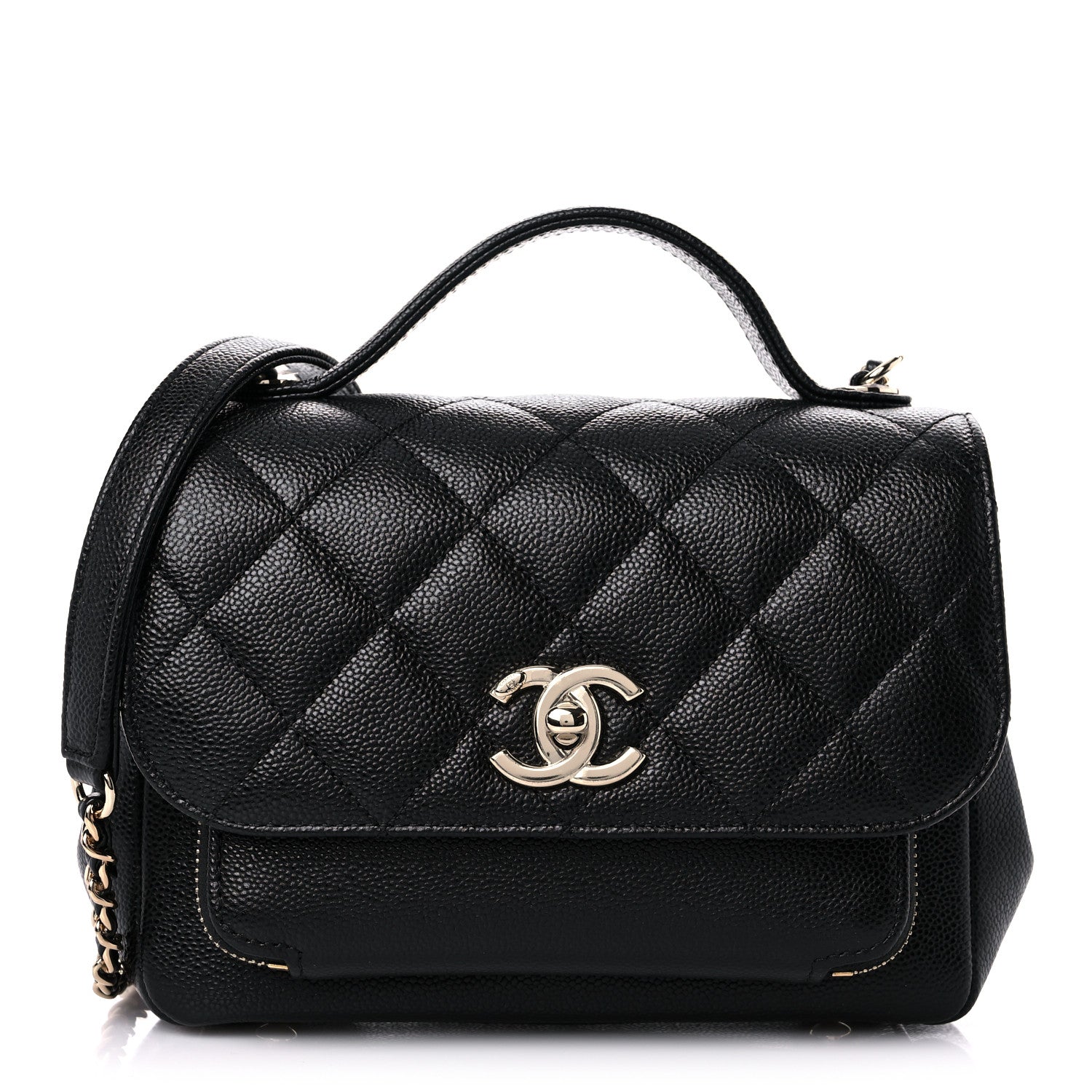 Chanel Caviar Quilted Small Business Affinity Flap Black 1 of 10