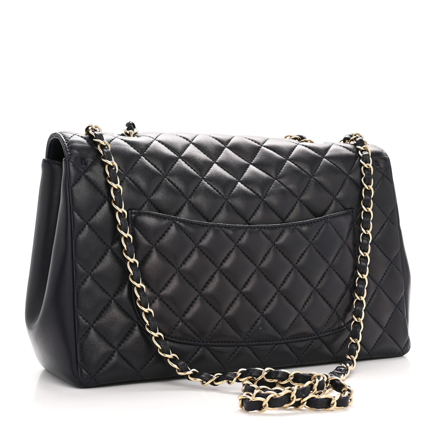 Lambskin Quilted Medium Mademoiselle Chic Flap Navy