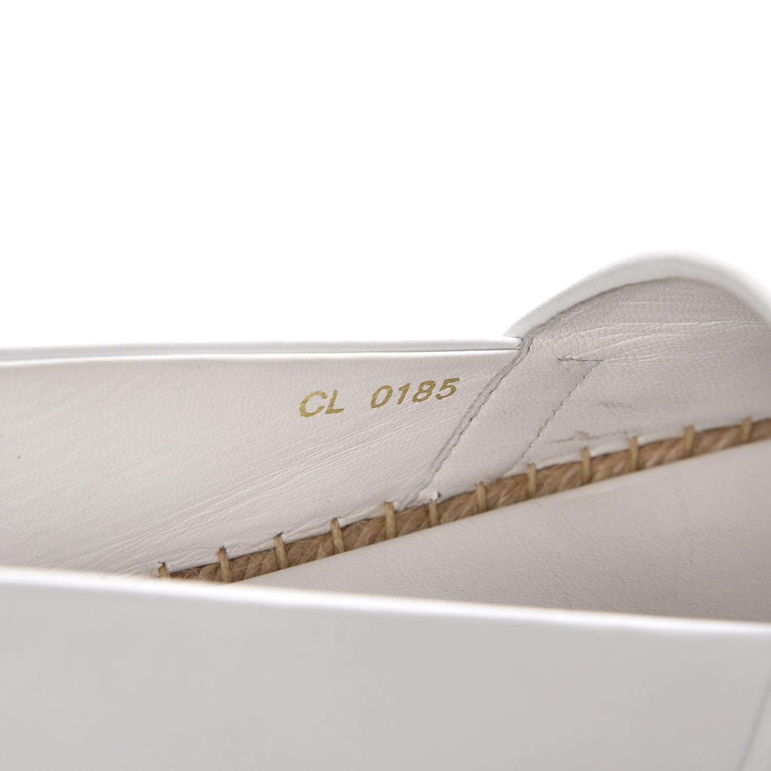 Louis Vuitton Lambskin Front Pier Espadrille Flats 38.5 White 5 of 18