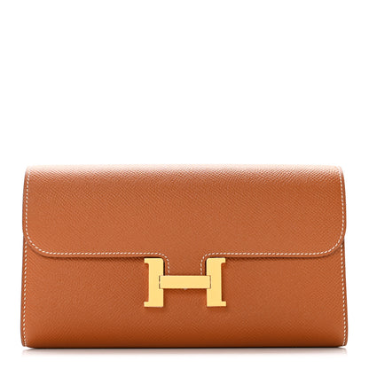 Hermes Epsom Constance Long Wallet Gold 1 of 7