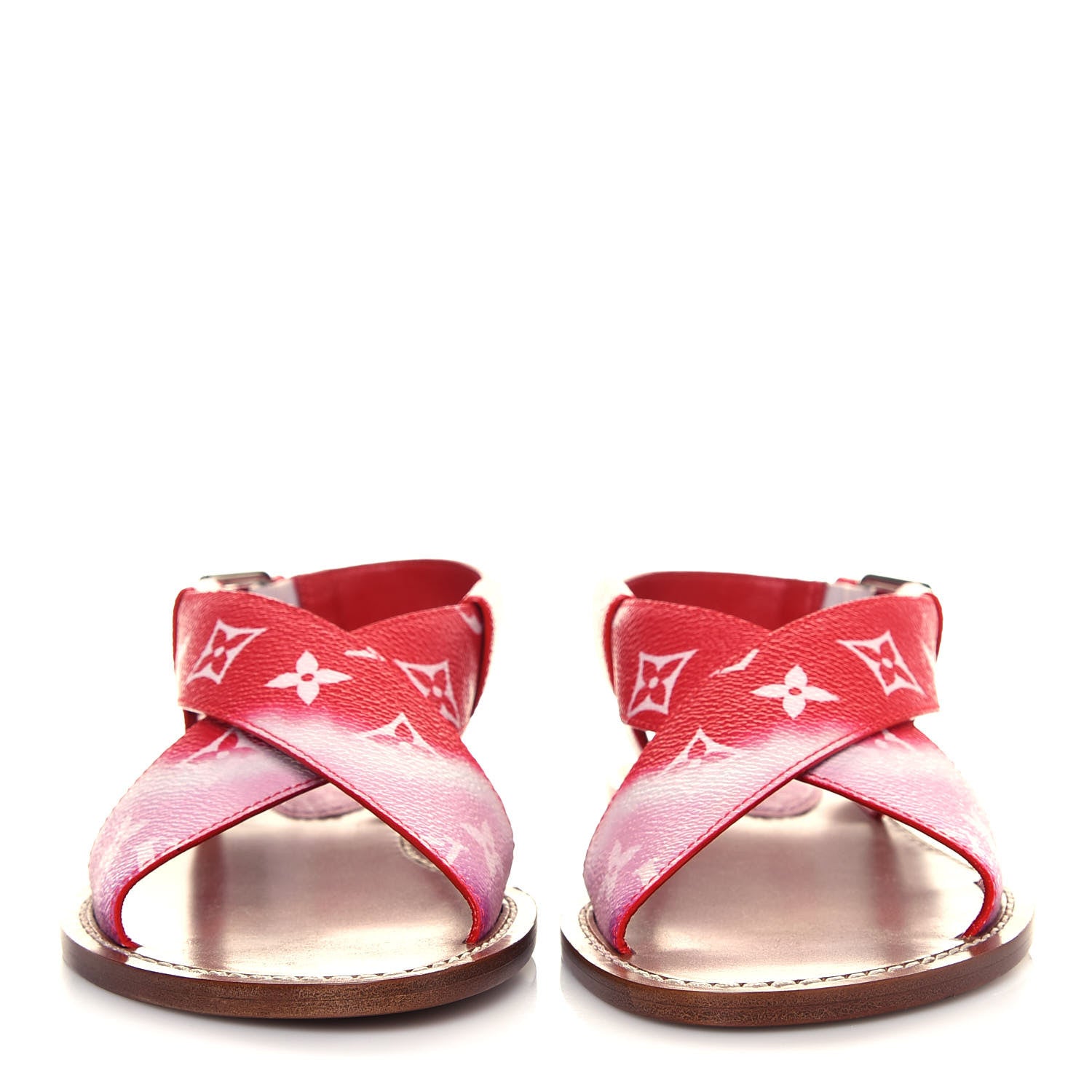 Louis Vuitton Monogram Escale Palma Flat Sandals 36 Rouge 2 of 7