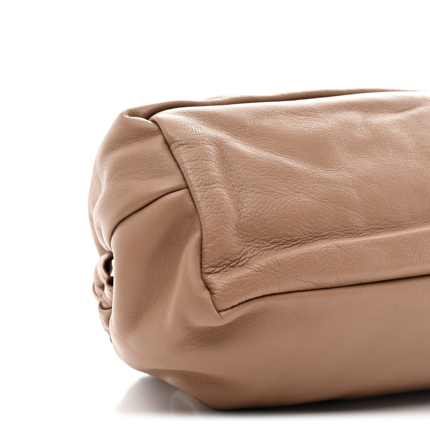 Lambskin Cloud Clutch Biscotto