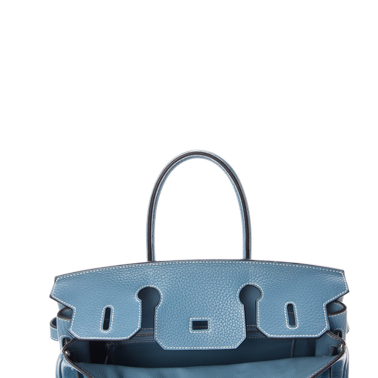 Taurillon Clemence Birkin 30 Blue Jean