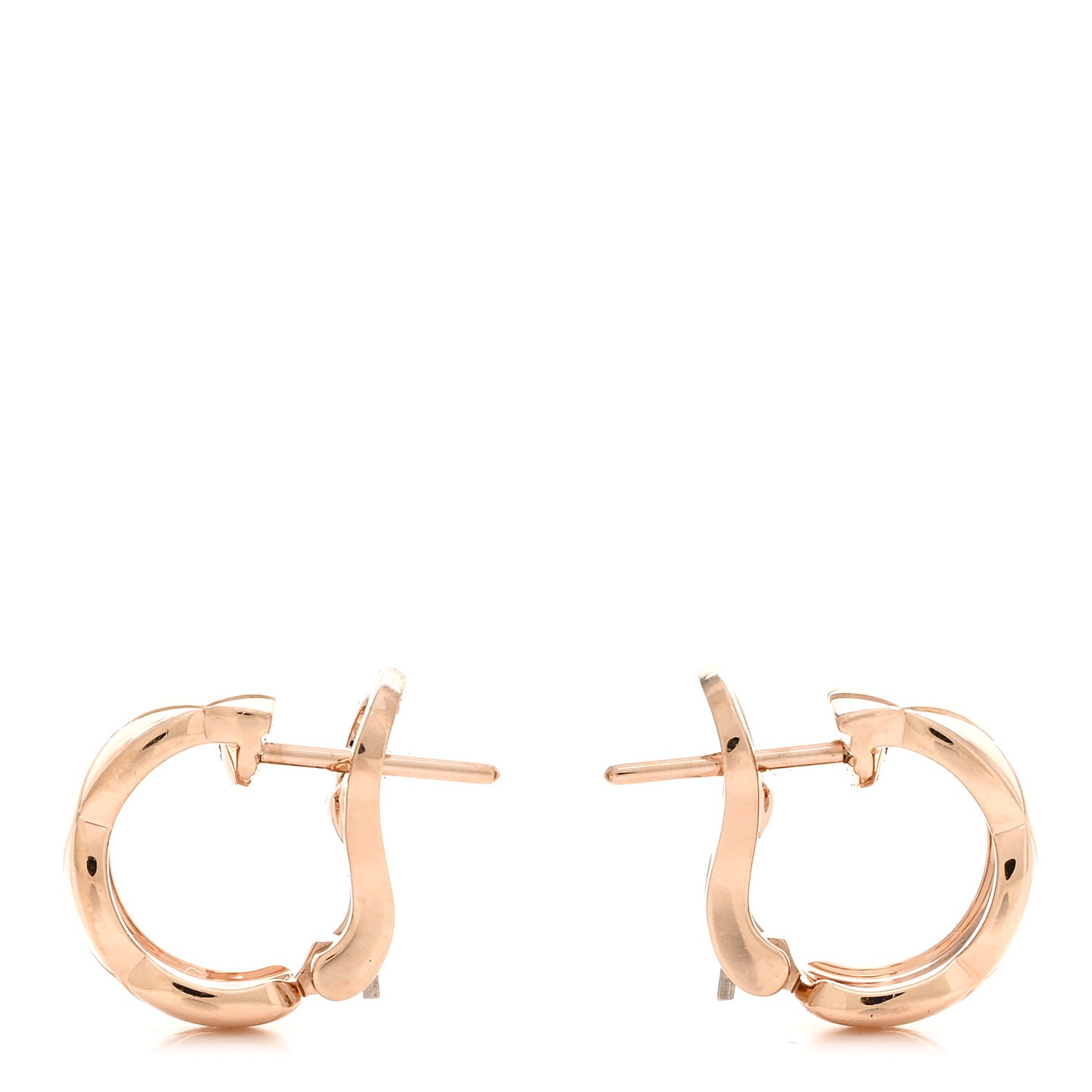 18K Beige Gold Coco Crush Hoop Earrings