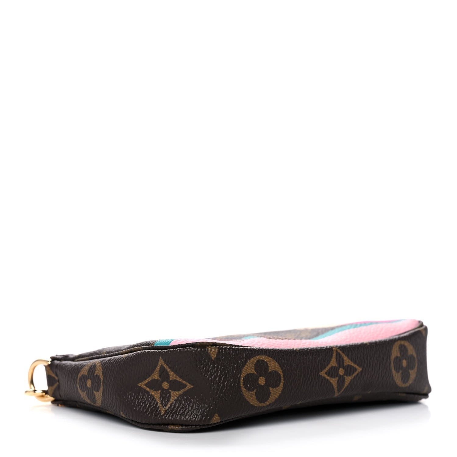 Louis Vuitton Monogram 2016 Christmas Animation Mini Pochette Accessories Rose Ballerine 4 of 11