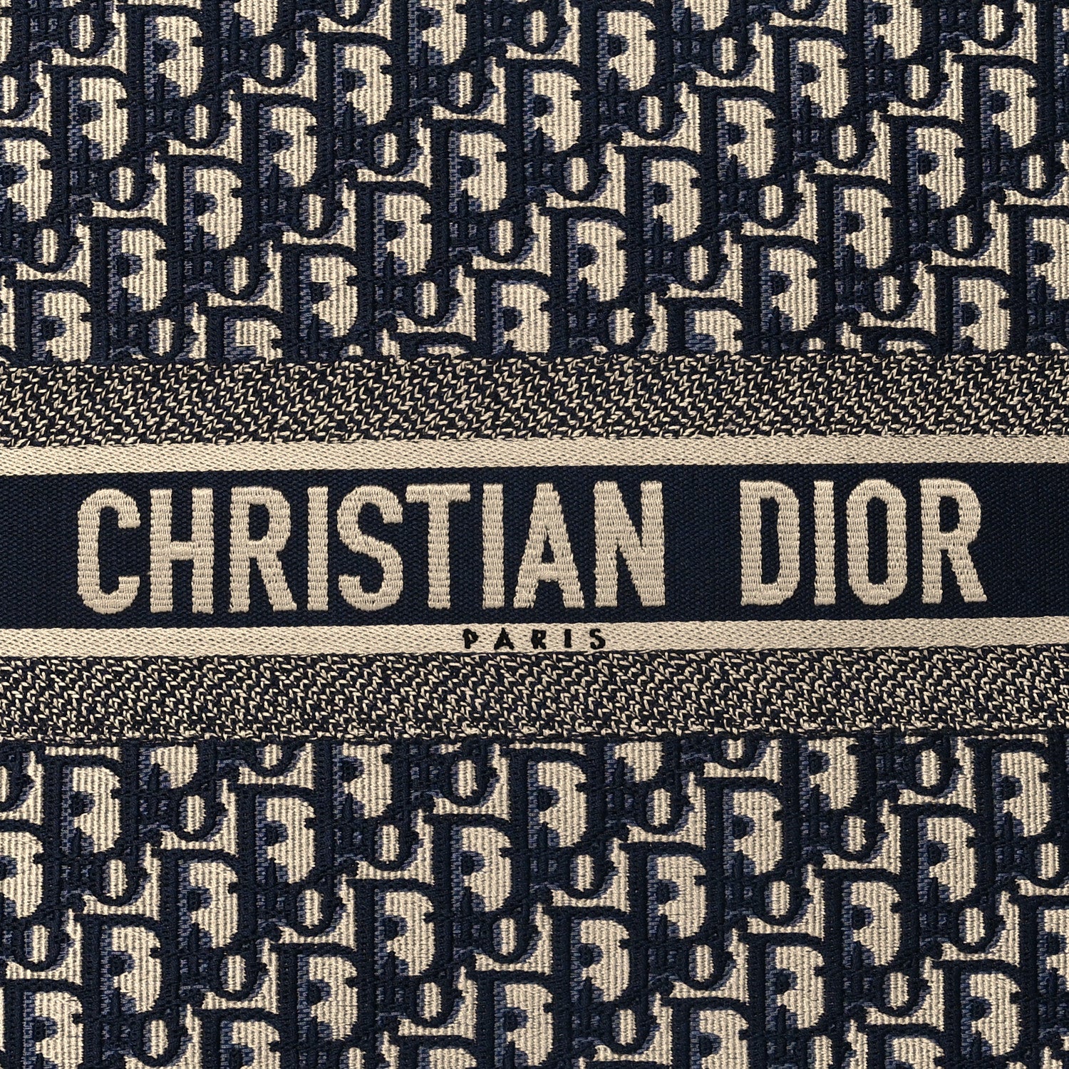 Christian Dior Oblique Large Book Tote Blue Multicolor 7 of 9