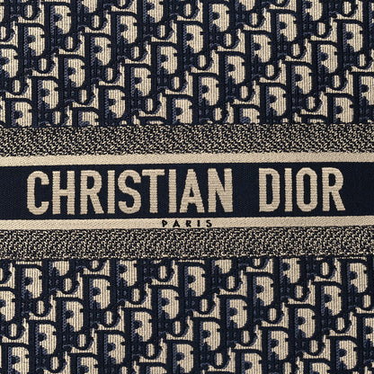 Christian Dior Oblique Large Book Tote Blue Multicolor 7 of 9