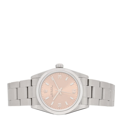 Rolex Stainless Steel 31mm Oyster Perpetual Watch Pink 77080 2 of 4