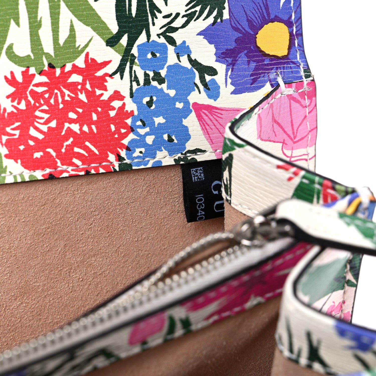 Gucci X KEN SCOTT New Shangai Calfskin Jardin D'Avril Floral Print Small Dionysus Shoulder Bag Ivory Pink 7 of 9