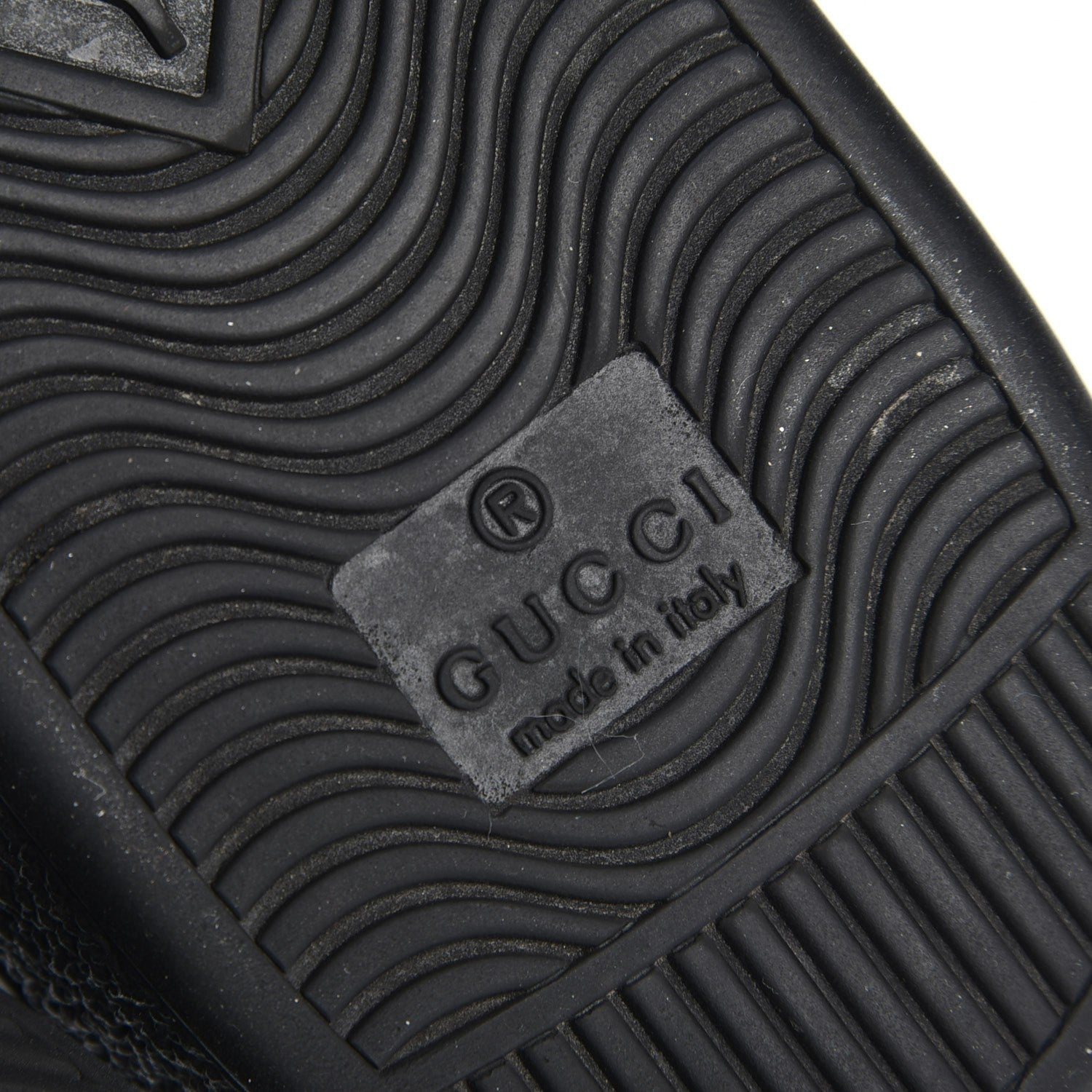Gucci Calfskin Crocodile Web Ace Sneakers 36.5 Black 6 of 8