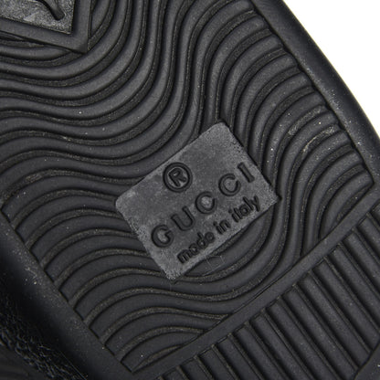 Gucci Calfskin Crocodile Web Ace Sneakers 36.5 Black 6 of 8