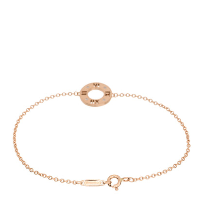 Tiffany 18K Rose Gold Diamond Atlas Pierced Bracelet 2 of 4