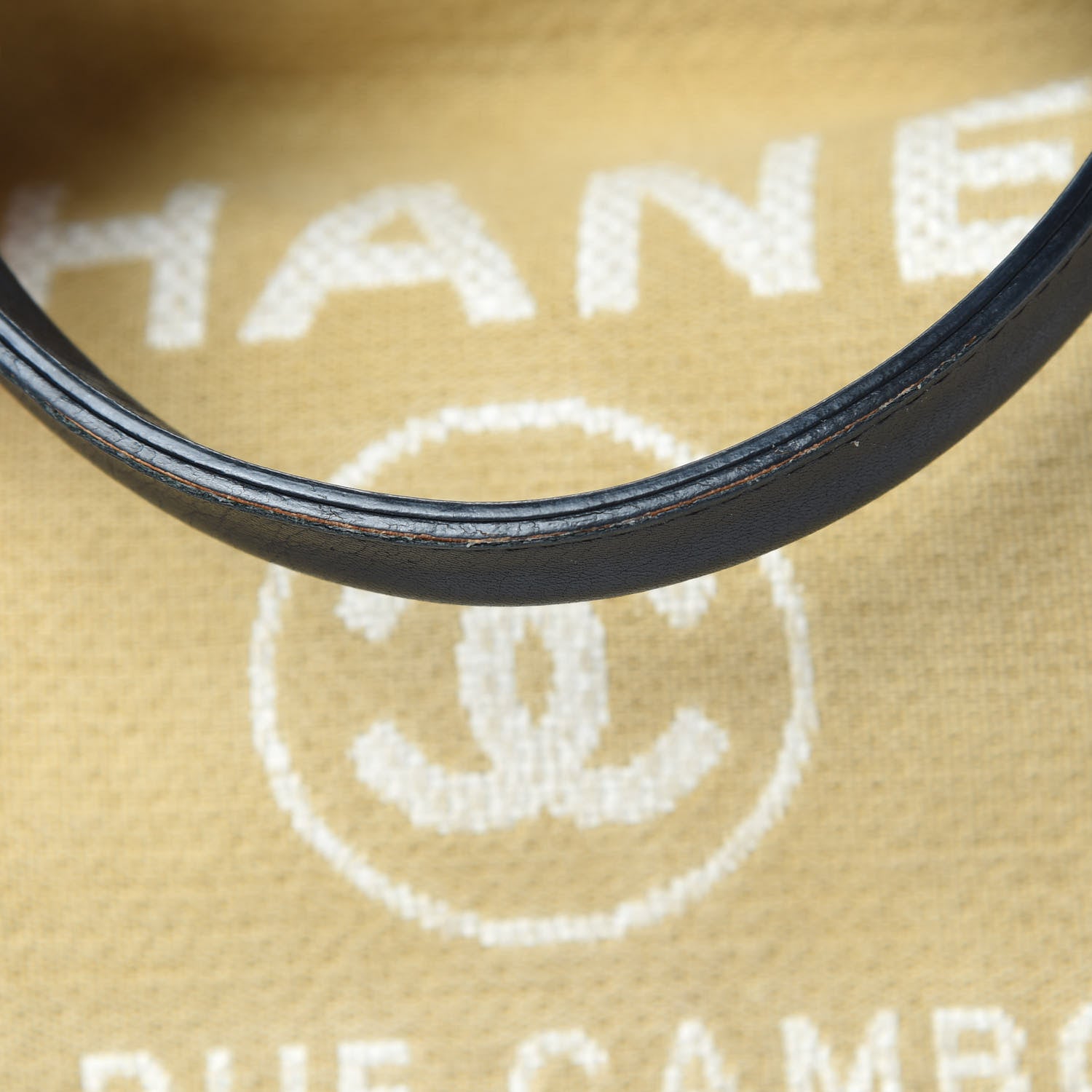 Chanel Canvas Medium Deauville Tote Beige Black 12 of 15