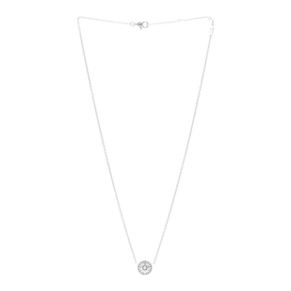 Christian Dior 18K White Gold Diamond Rose Des Vents Necklace 3 of 4