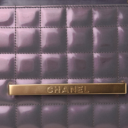 Chanel Patent Chocolate Bar Evening Bag Lilac 7 of 9