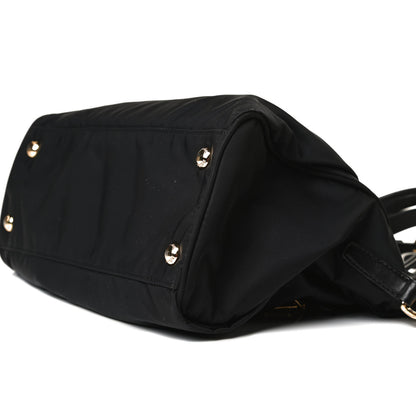 Prada Nylon Soft Calfskin Tote Black 8 of 12