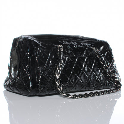 Chanel Patent Day Glo Flap Bag Black 3 of 7