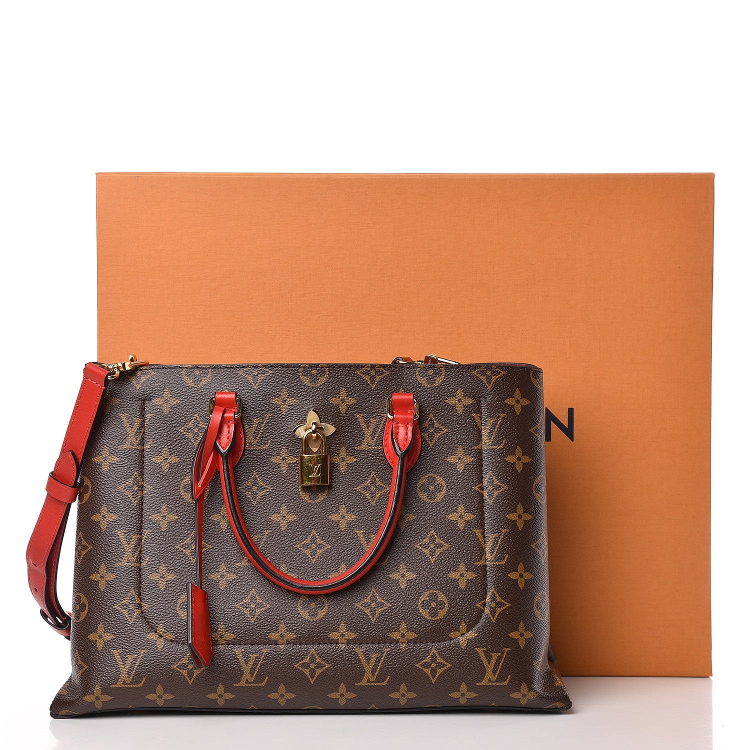 Louis Vuitton Monogram Flower Tote Coquelicot 19 of 19