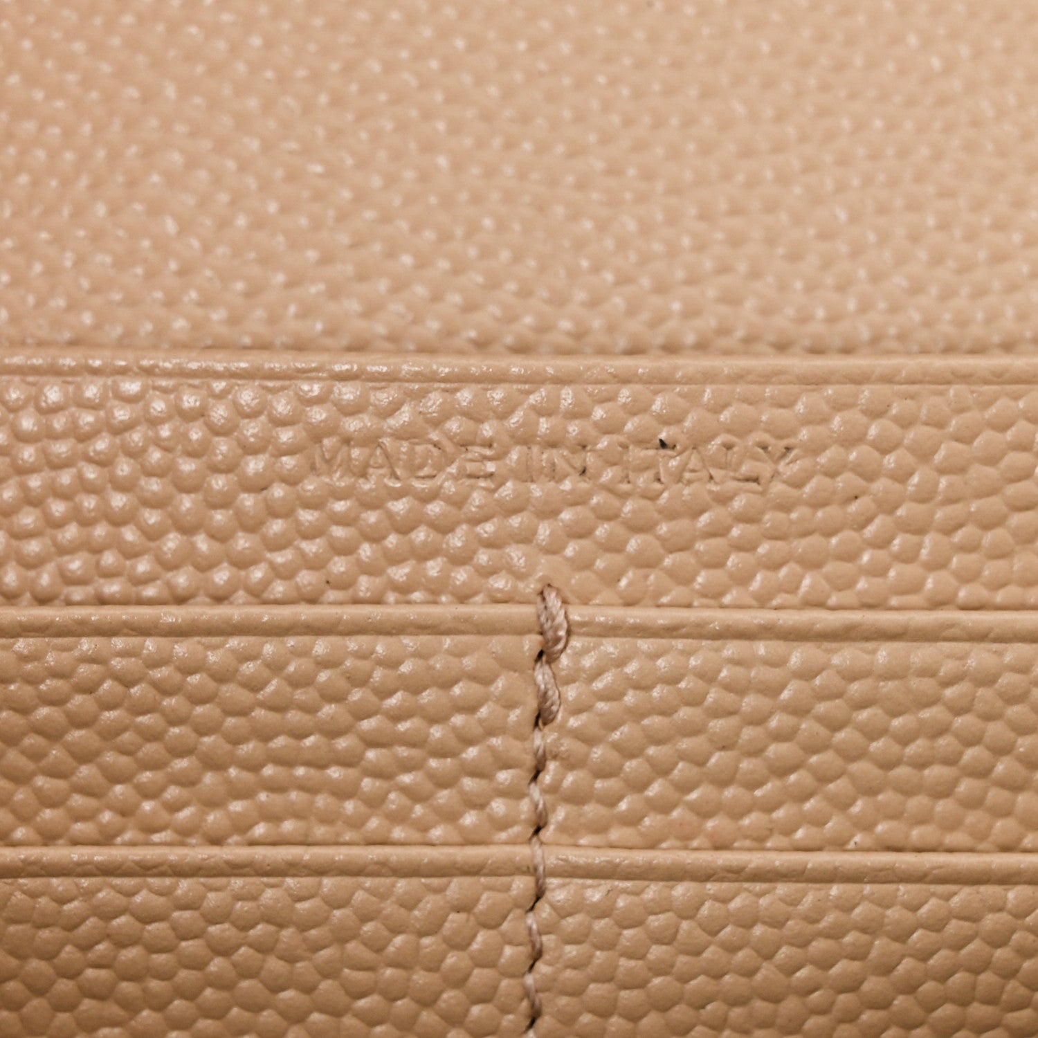 Saint Laurent Grain De Poudre Matelasse Chevron Monogram Chain Wallet Nude Powder 7 of 11