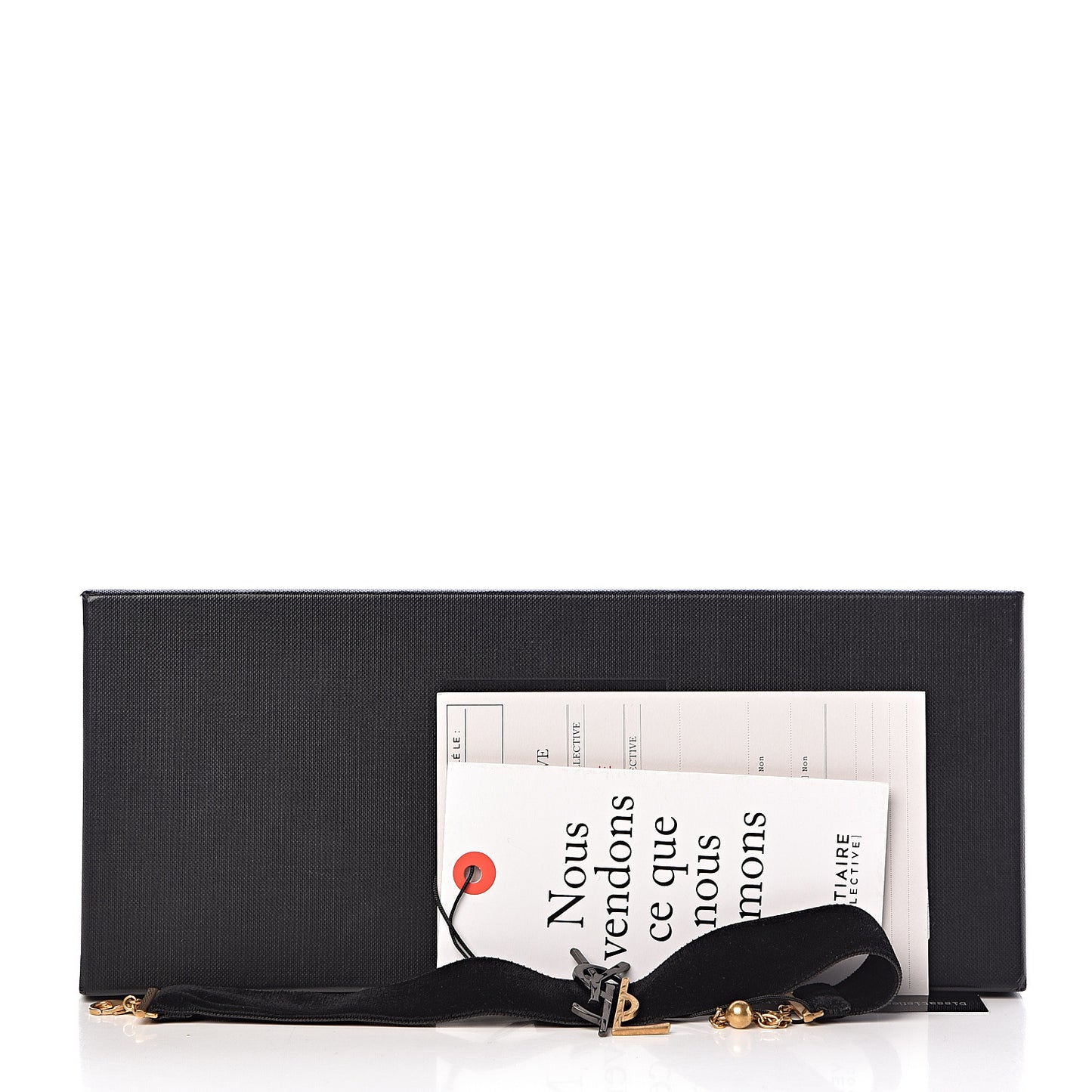 Velvet Monogram Choker Black