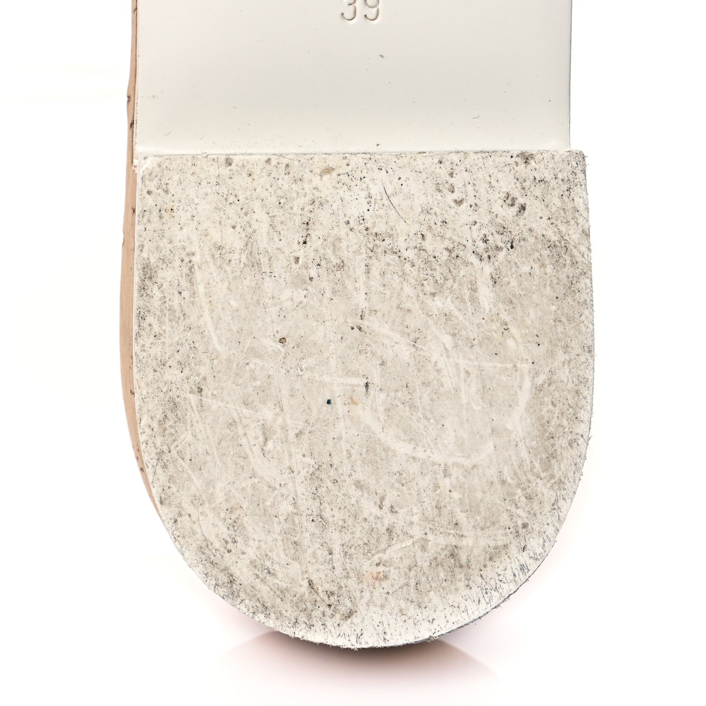 Tweed Cork Mule Sandal 39 Pink White