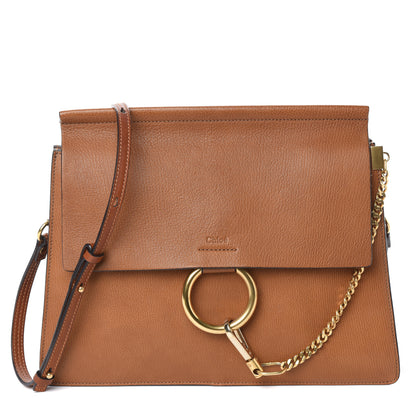 Chloe Goatskin Medium Faye Shoulder Bag Caramel 1 of 9
