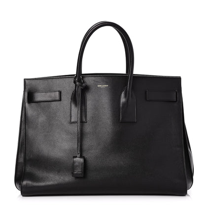 Saint Laurent Calfskin Large Sac De Jour Carryall Black 1 of 8