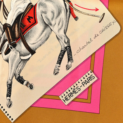 Hermes Silk Le Monde du Polo Scarf 90 2 of 4