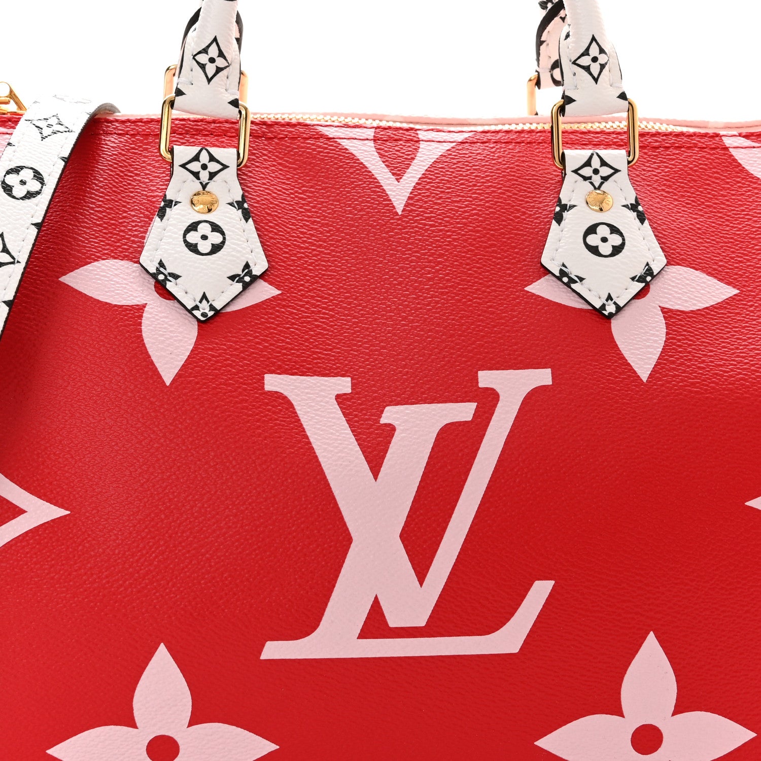 Louis Vuitton Monogram Giant Speedy Bandouliere 30 Rouge 2 of 9