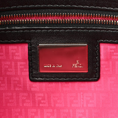 Fendi Nappa Logo Embossed Baguette Black 5 of 8