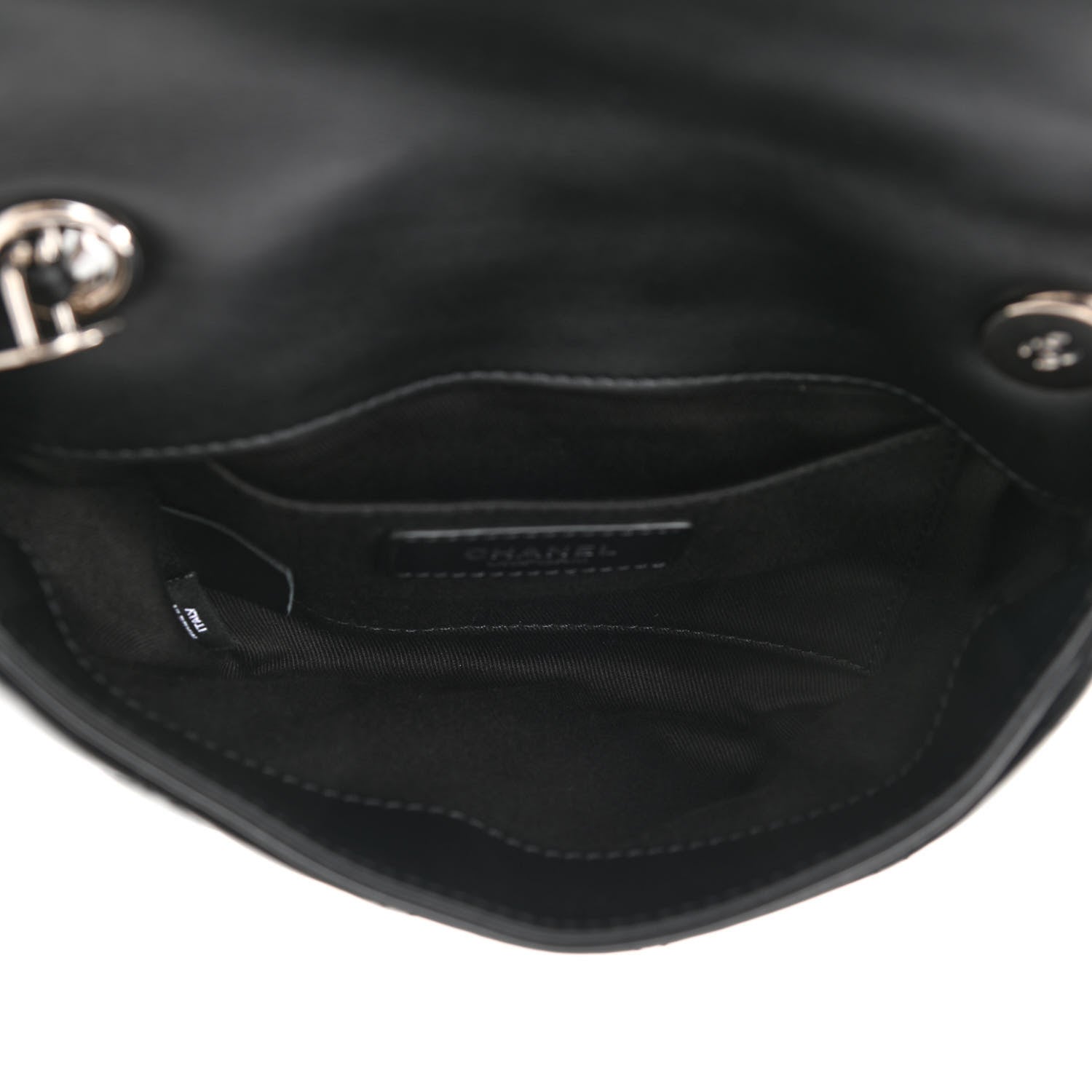 Chanel Calfskin Quilted CC Uniform Flap Belt Bag Black 5 of 11
