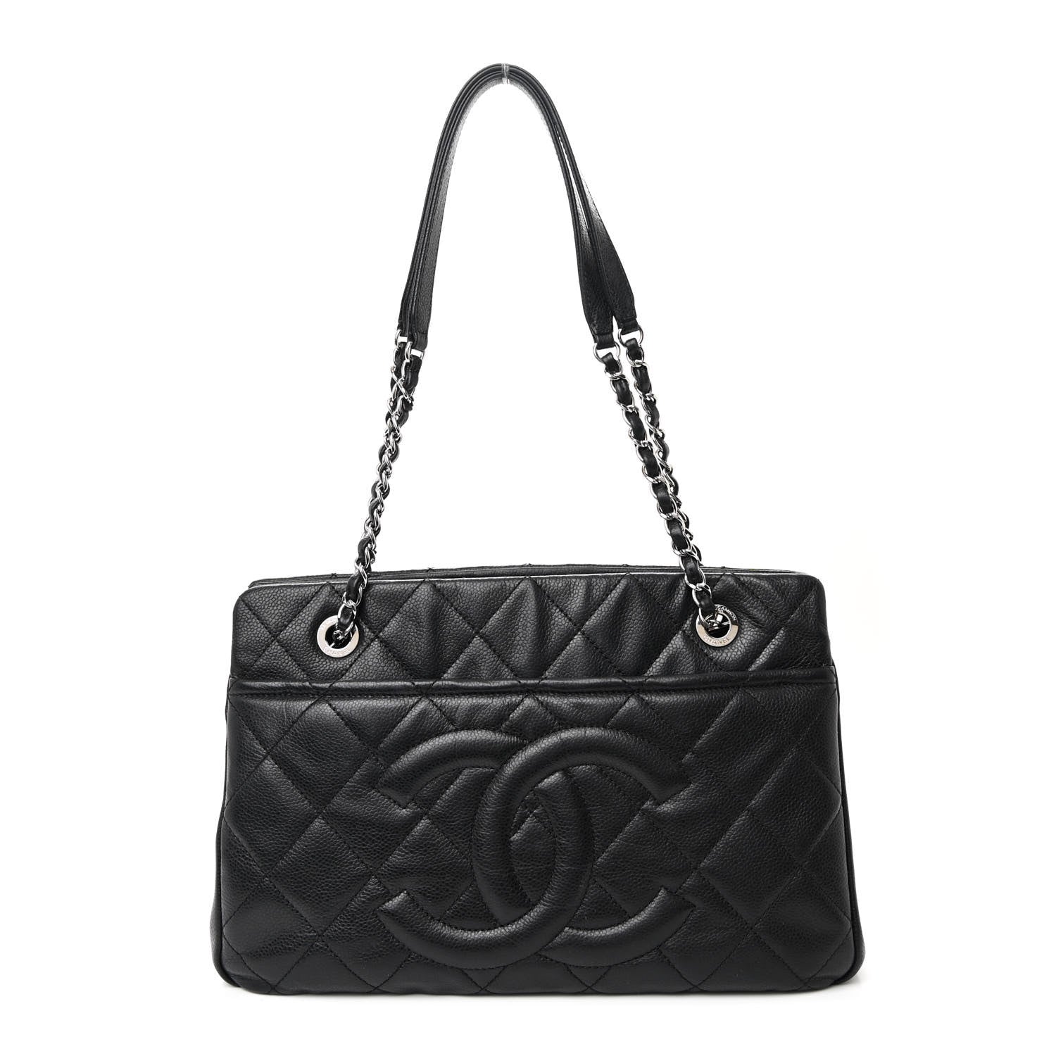 Chanel Caviar Quilted Timeless CC Soft Tote Black 1 of 13
