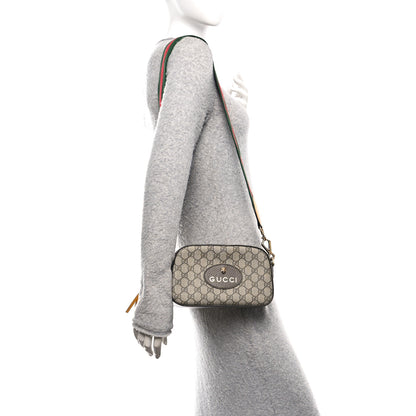 Gucci GG Supreme Monogram Web Neo Vintage Shoulder Bag Beige New Acero Crop 2 of 10