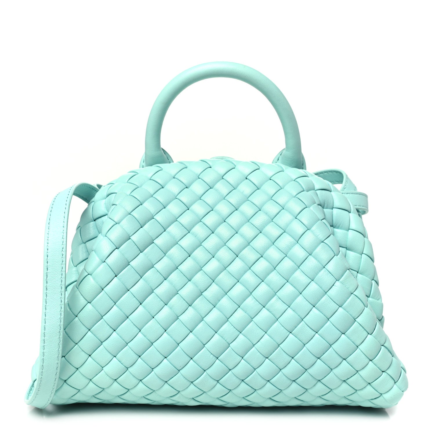 Bottega Veneta Nappa Intreccio Mini Padded Handle Bag Celadon 1 of 9
