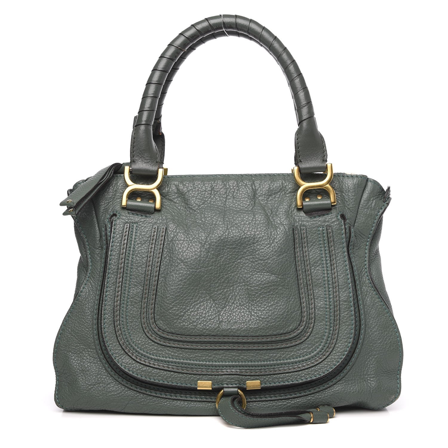 Chloe Calfskin Medium Marcie Satchel Eucalyptus 1 of 18