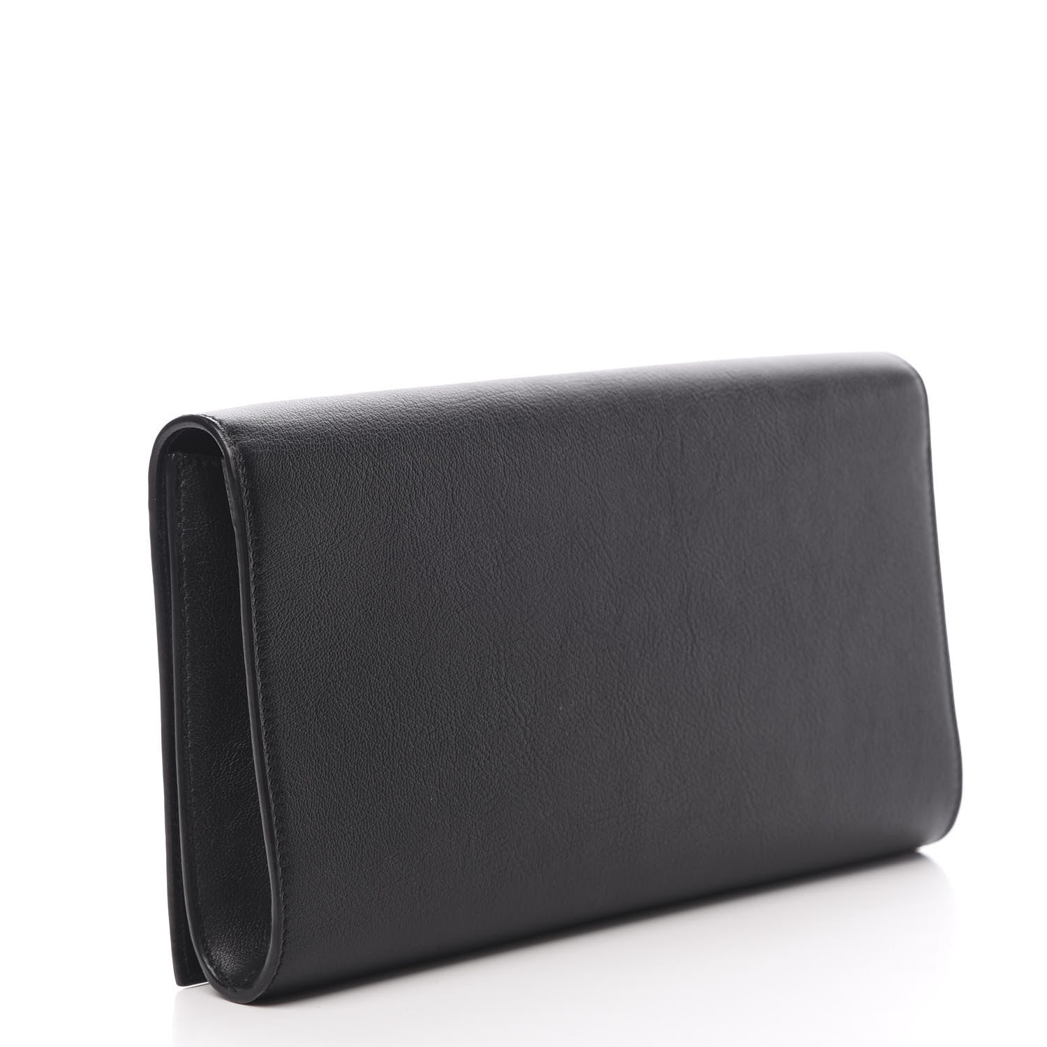 Saint Laurent Calfskin Monogram Large Belle De Jour Clutch Black 3 of 8