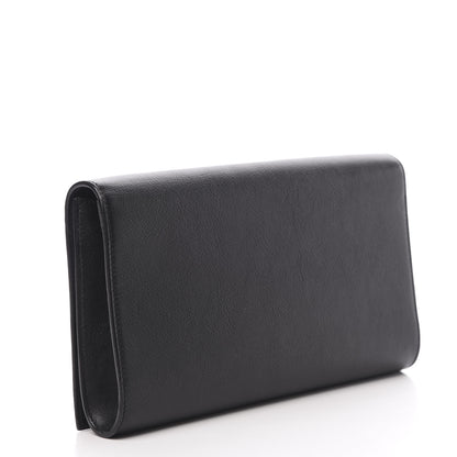 Saint Laurent Calfskin Monogram Large Belle De Jour Clutch Black 3 of 8