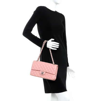 Chanel Lambskin Quilted Medium Double Flap Light Pink 2 of 8