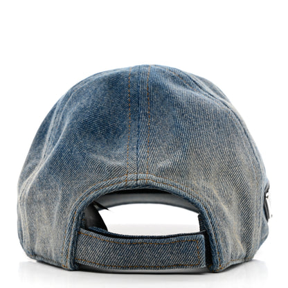 Prada Used Denim Womens Baseball Cap M Light Blue 6 of 8