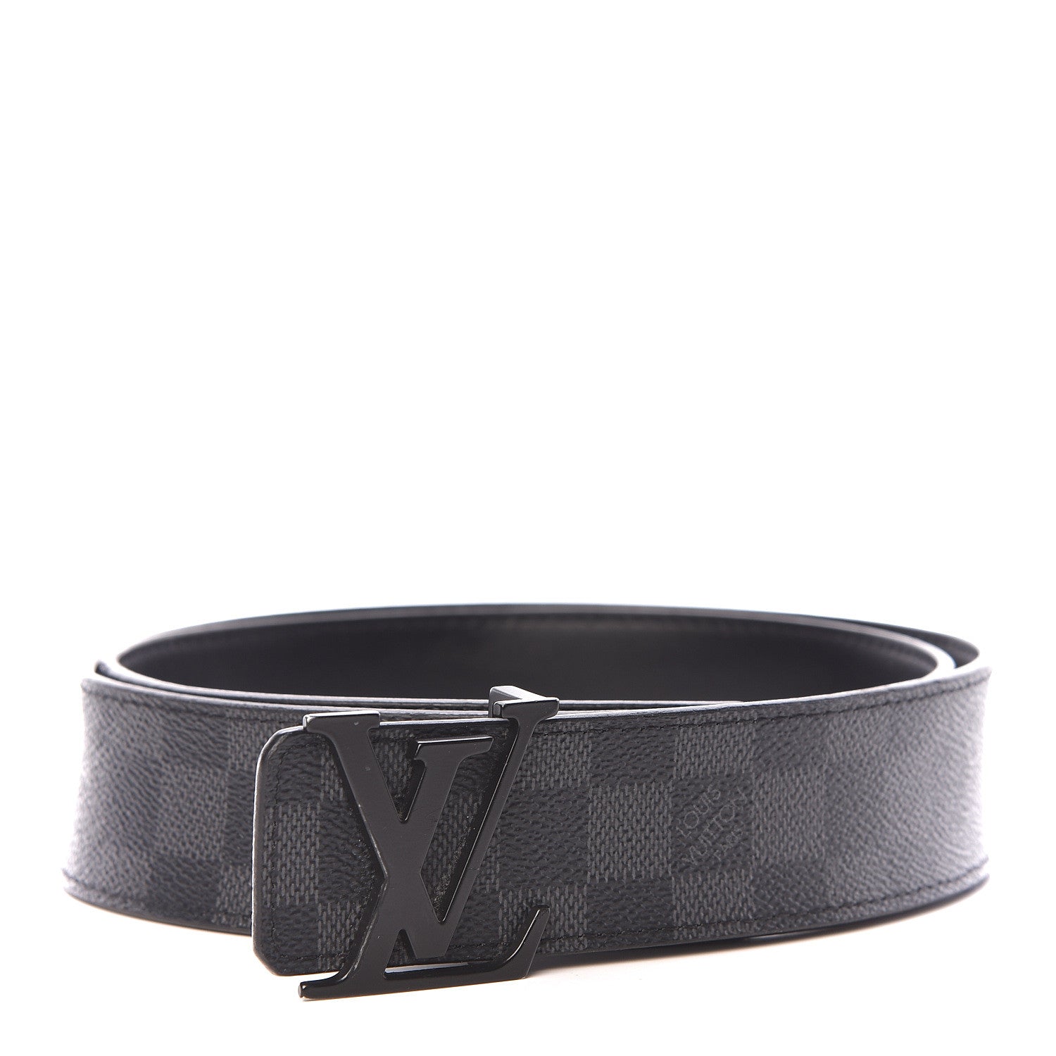 Louis Vuitton Damier Graphite LV Initiales Belt 90 36 1 of 14