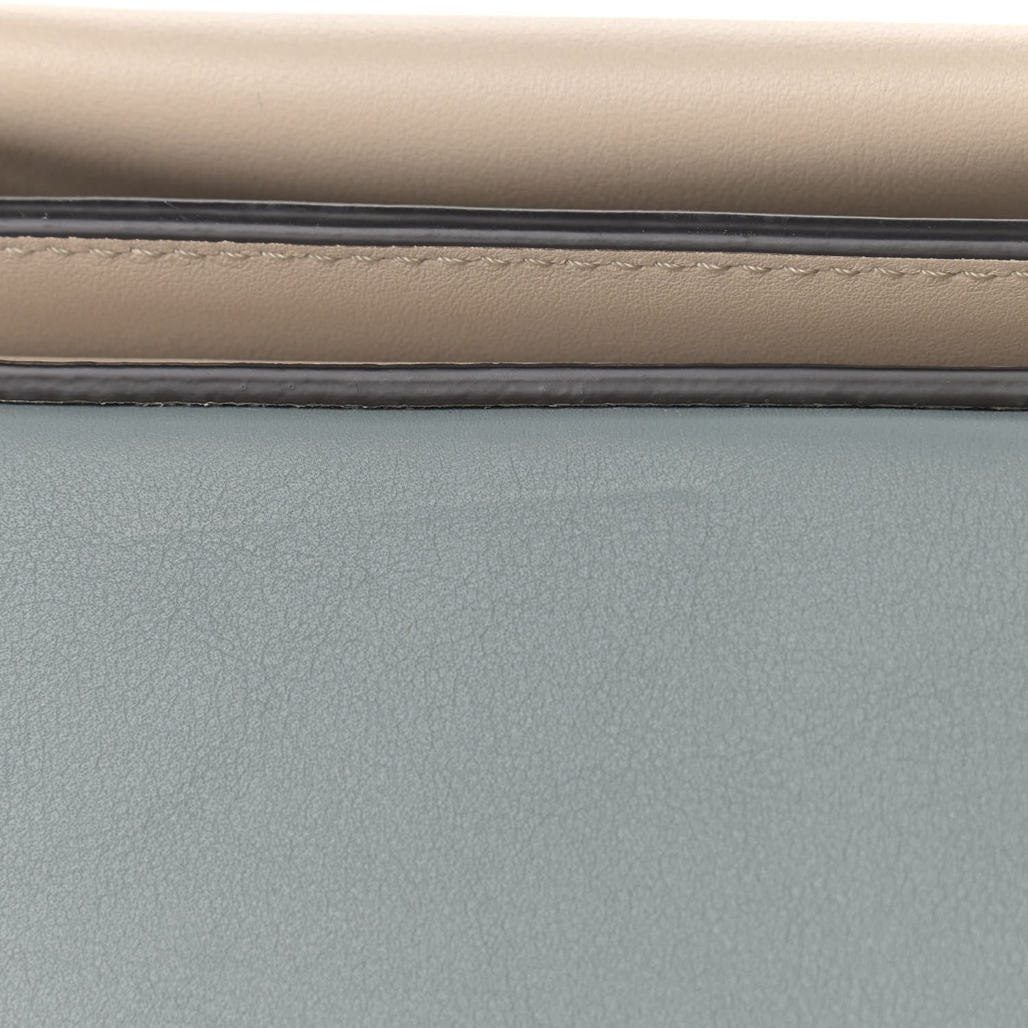 Celine Shiny Smooth Calfskin Medium Frame Shoulder Bag Grege Storm 11 of 12