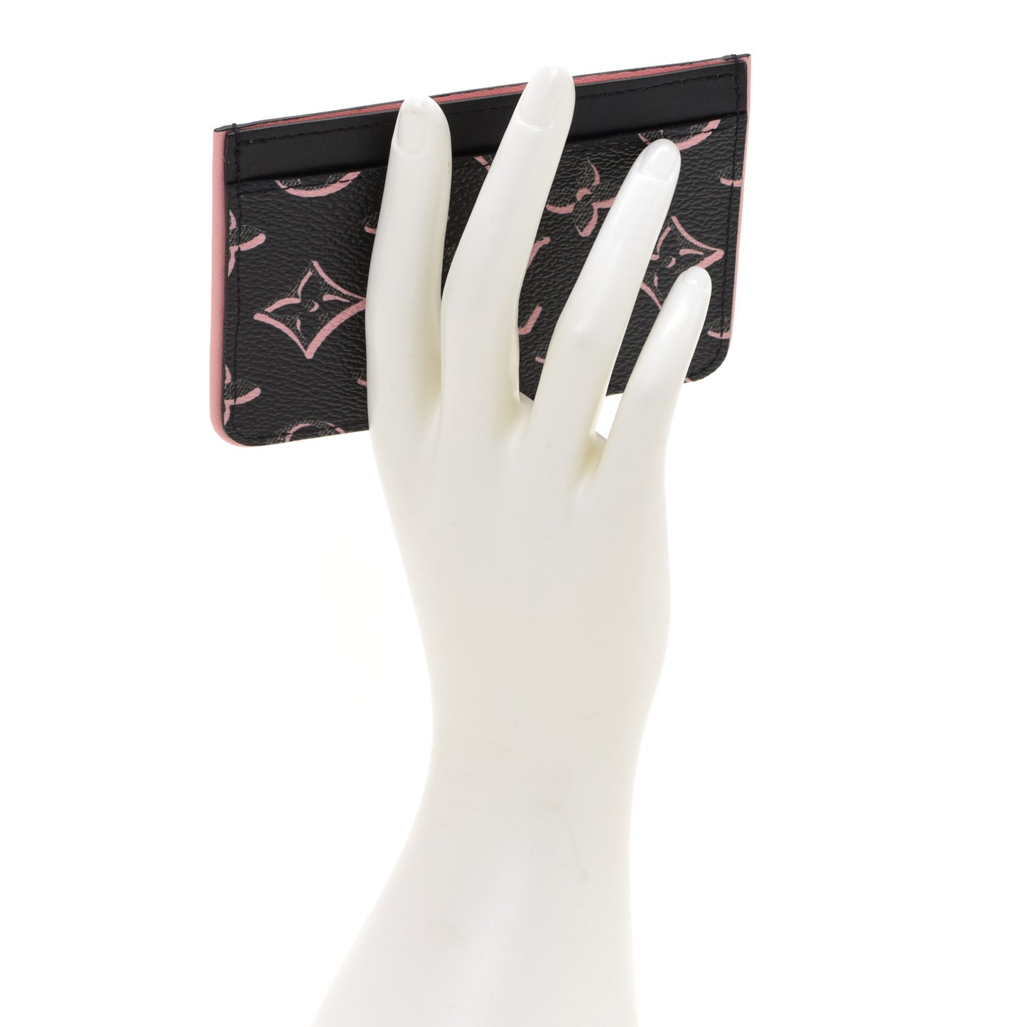 Monogram LV Side-Up Card Holder Black