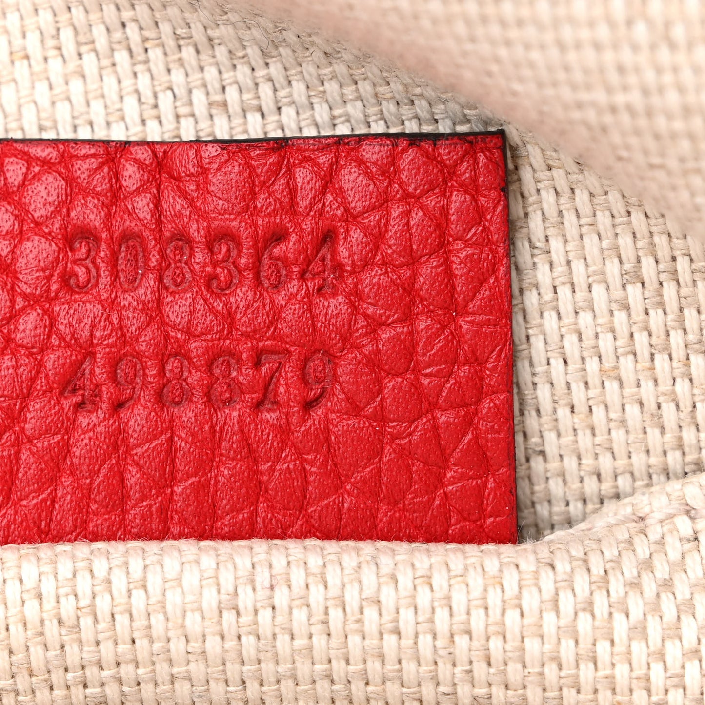 Pebbled Calfskin Small Soho Disco Bag Tabasco Red