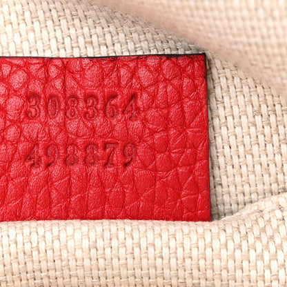 Gucci Pebbled Calfskin Small Soho Disco Bag Tabasco Red 7 of 11