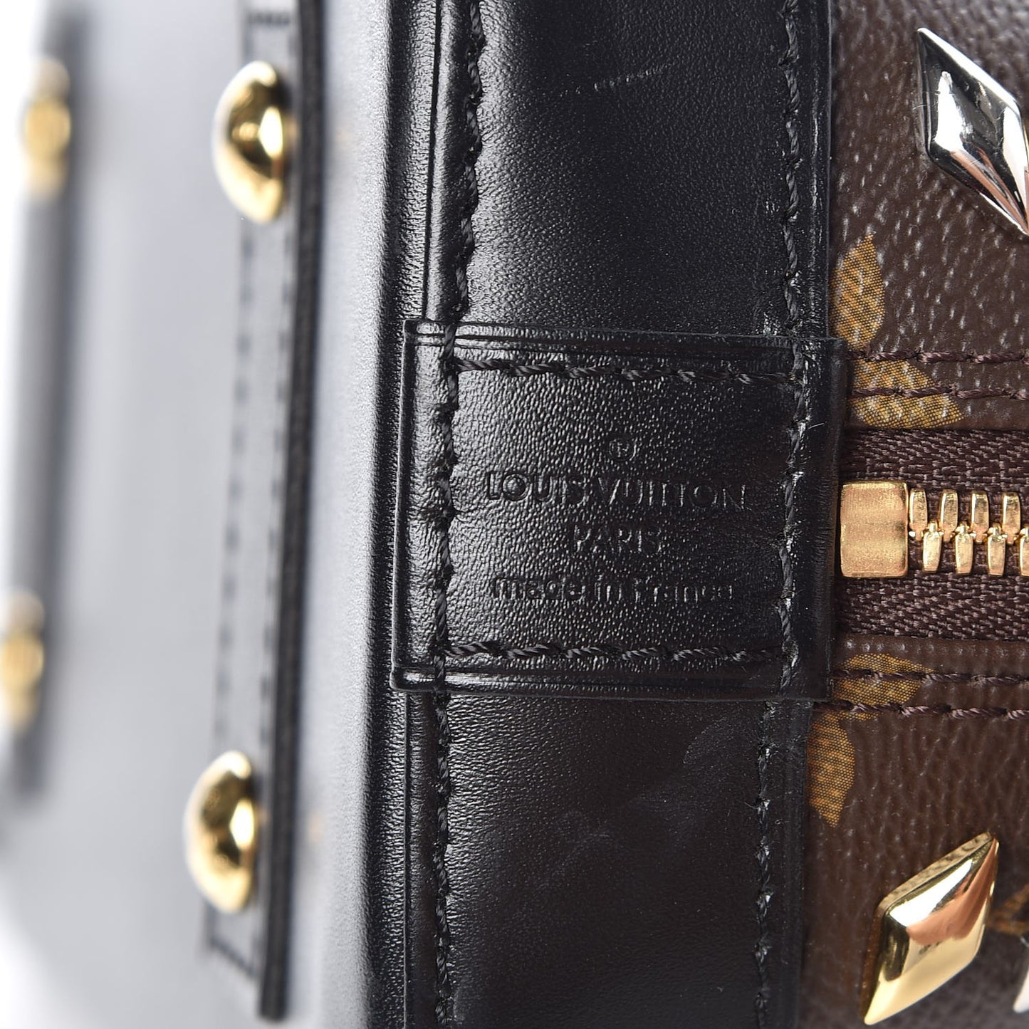 Monogram Macassar Studded Alma BB